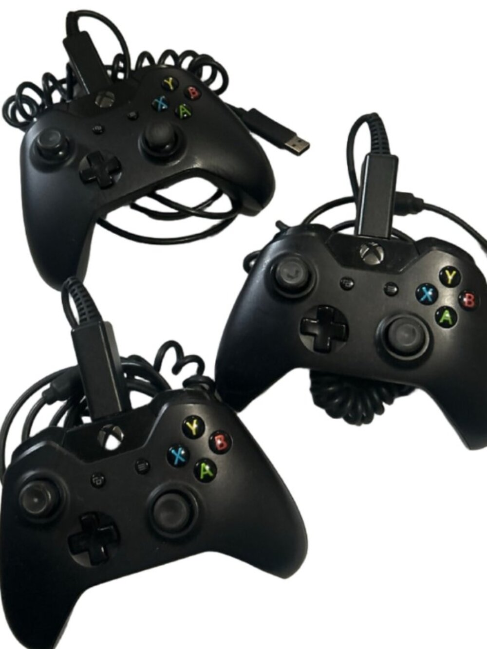 Microsoft Xbox Wired Controllers Set of 3 Black